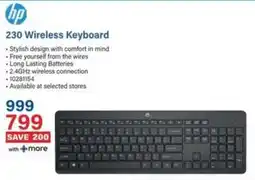 Incredible Connection HP 230 Wireless Keyboard offer