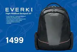 Incredible Connection EVERKI Flight Notebook Backpack 16” offer