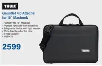 Incredible Connection THULE Gauntlet 4.0 Attache' for 16" Macbook offer