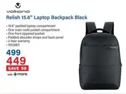 Incredible Connection Volkano Relish 15.6" Laptop Backpack Black offer