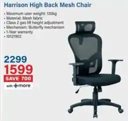 Incredible Connection Harrison High Back Mesh Chair offer