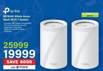 Incredible Connection Tp-link BE19000 Whole Home Mesh Wi-Fi 7 System offer