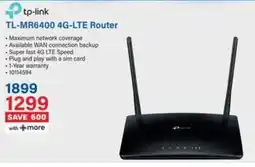 Incredible Connection Tp-link TL-MR6400 4G-LTE Router offer