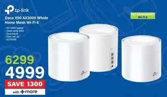 Incredible Connection Tp-link Deco X50 AX3000 Whole Home Mesh Wi-Fi 6 offer