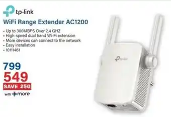 Incredible Connection Tp-link WiFi Range Extender AC1200 offer