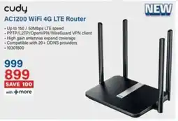 Incredible Connection Cudy AC1200 WiFi 4G LTE Router offer