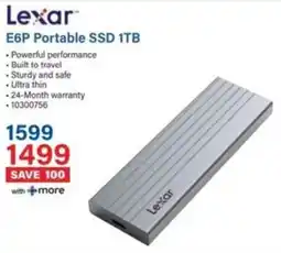 Incredible Connection Lexar E6P Portable SSD 1TB offer