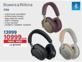 Incredible Connection Bowers & Wilkins PX8 offer