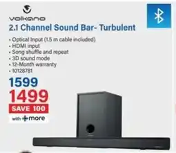 Incredible Connection Volkano 2.1 Channel Sound Bar- Turbulent offer