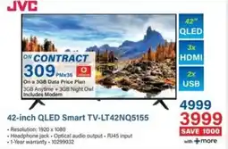 Incredible Connection JVC 42-inch QLED Smart TV-LT42NQ5155 offer