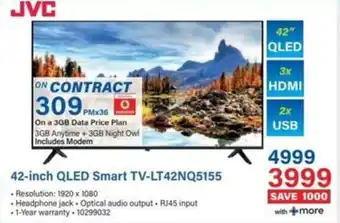 Incredible Connection JVC 42-inch QLED Smart TV-LT42NQ5155 offer