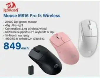 Incredible Connection REDRAGON Mouse M916 Pro 1k Wireless offer