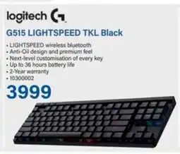 Incredible Connection Logitech G515 LIGHTSPEED TKL Black offer