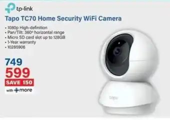 Incredible Connection Tp-link Tapo TC70 Home Security WiFi Camera offer