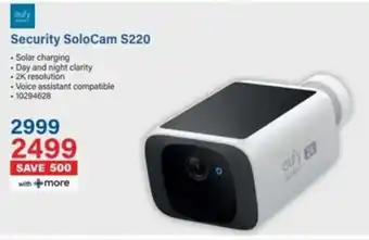 Incredible Connection Security SoloCam S220 offer