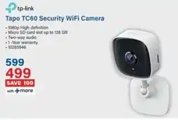 Incredible Connection Tp-link Tapo TC60 Security WiFi Camera offer