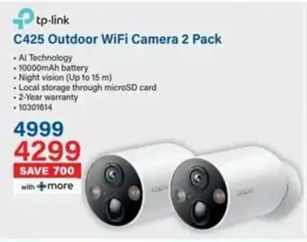 Incredible Connection Tp-link C425 Outdoor WiFi Camera 2 Pack offer