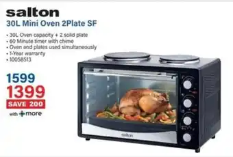 Incredible Connection Salton Mini Oven 2Plate SF offer