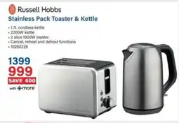 Incredible Connection Russell Hobbs Stainless Pack Toaster & Kettle offer