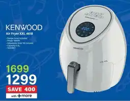 Incredible Connection KENWOOD Air Fryer XXL 4618 offer