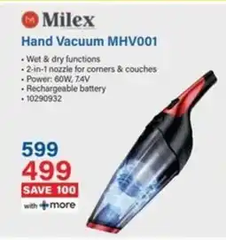 Incredible Connection Milex Hand Vacuum MHV001 offer