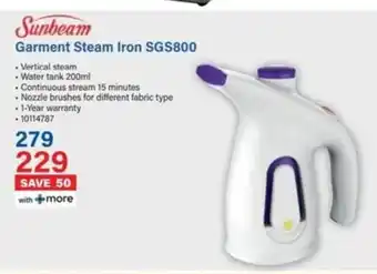 Incredible Connection Sunbeam Garment Steam Iron SGS800 offer