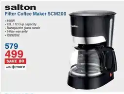 Incredible Connection Salton Filter Coffee Maker SCM200 offer