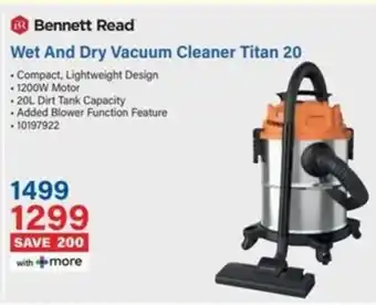 Incredible Connection Bennett Read Wet And Dry Vacuum Cleaner Titan 20 offer