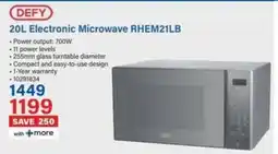 Incredible Connection DEFY Electronic Microwave RHEM21LB offer