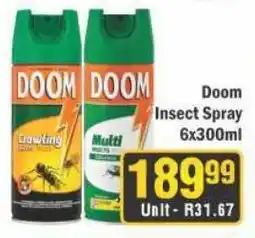 J&E Cash and Carry Doom Insect Spray offer