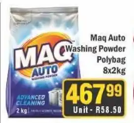 J&E Cash and Carry Maq Auto Washing Powder Polybag offer