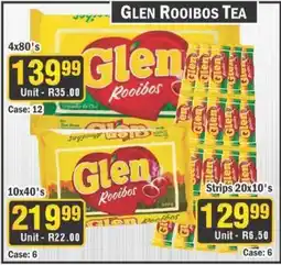 J&E Cash and Carry Glen rooibos tea offer