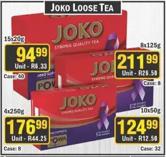 J&E Cash and Carry Joko loose tea offer