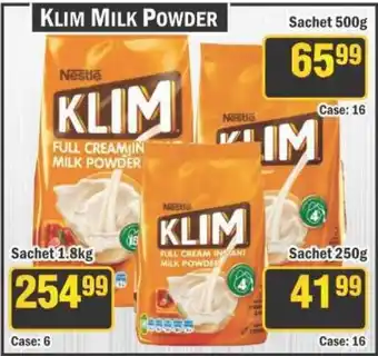 J&E Cash and Carry Klim milk powder offer