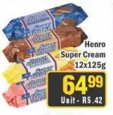 J&E Cash and Carry Henro Super Cream offer