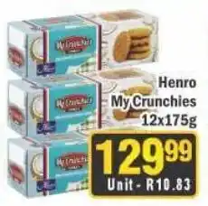 J&E Cash and Carry Henro My Crunchies offer