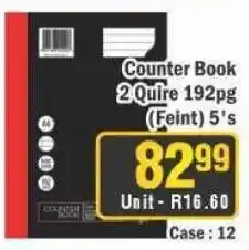 J&E Cash and Carry Counter Book 2Quire 192pg offer