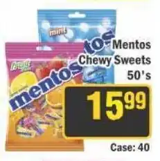 J&E Cash and Carry Mentos Chewy Sweets offer