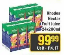 J&E Cash and Carry Rhodes Nectar Fruit Juice offer