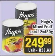 J&E Cash and Carry Hugo's Mixed Fruit Jam offer