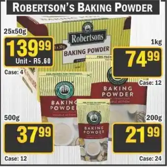 J&E Cash and Carry Robertson's baking powder offer