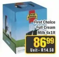 J&E Cash and Carry First Choice Full Cream Milk offer