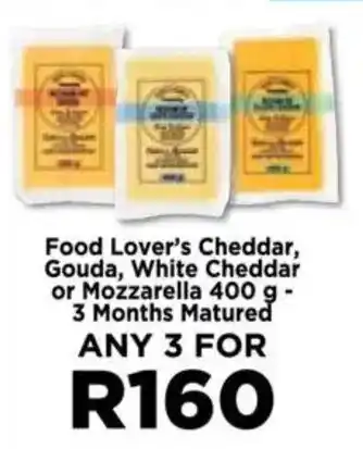 Food Lover's Market Food Lover's Cheddar, Gouda, White Cheddar or Mozzarella offer