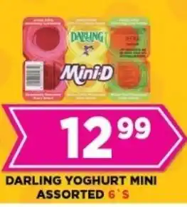 Goal Supermarket Darling yoghurt mini assorted offer