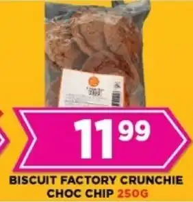 Goal Supermarket Biscuit factory crunchie choc chip offer