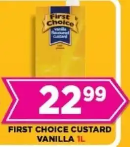 Goal Supermarket First choice custard vanilla offer