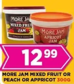 Goal Supermarket More jam mixed fruit or peach or appricot offer