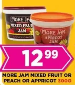 Goal Supermarket More jam mixed fruit or peach or appricot offer