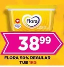 Goal Supermarket Flora 50% regular tub offer