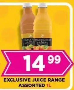 Goal Supermarket Exclusive juice range assorted offer